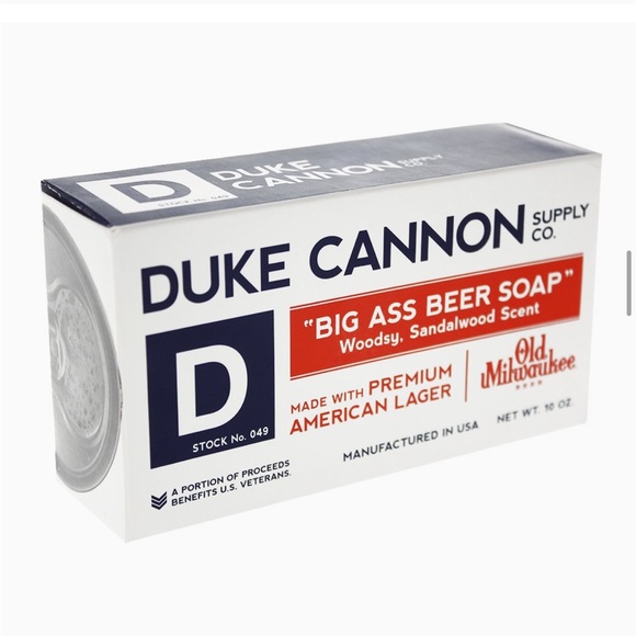 DUKE CANNON BIG BEER SOAP WOODSY Sandalwood Scent 10oz NIB - Picture 2 of 11